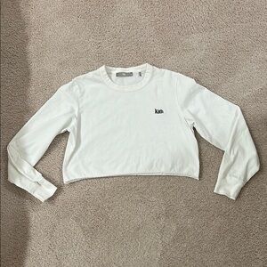 Kith Women's White Cropped Long Sleeve